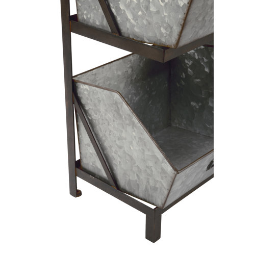 17 Stories Industrial Metal Bin Organizer/Display & Reviews Wayfair